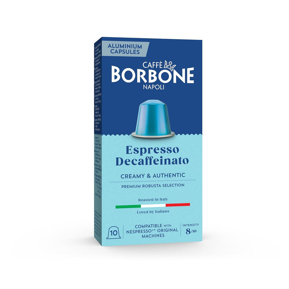 Caffè Borbone Decaffeinato - 90 Kaffeekapseln - cremig & authentisch - Kompatibel mit Nespresso®* Haushalts-Espressomaschinen