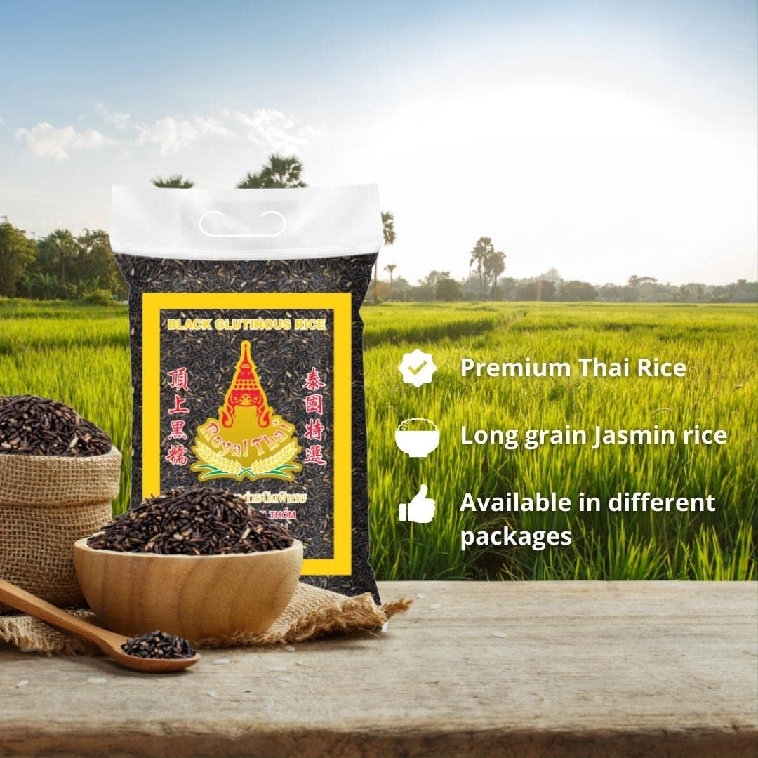 ROYAL THAI RICE - Fekete ragacsos rizs - 1 x 1 KG