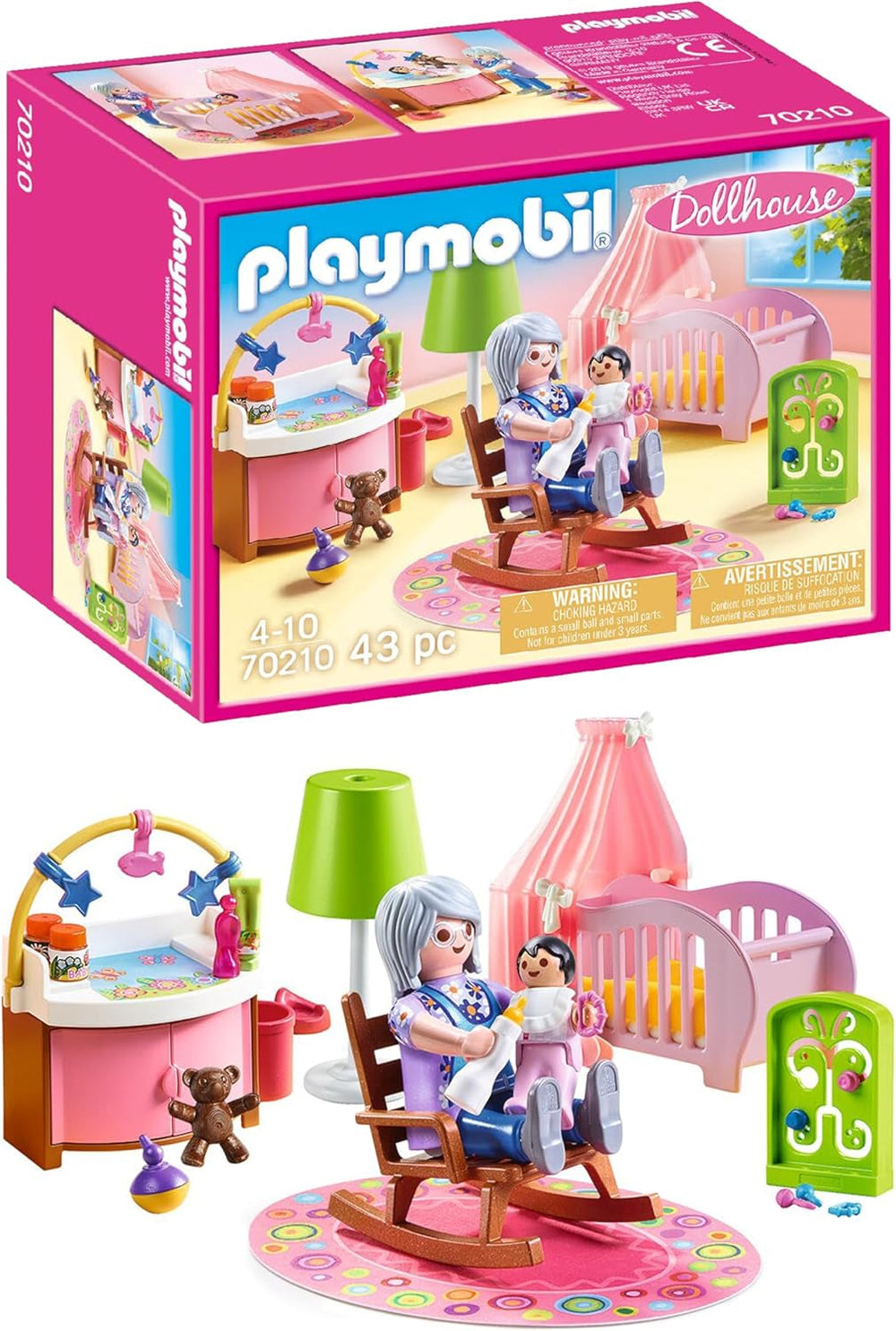 PLAYMOBIL babaház 70209 Ifjúsági szoba lányfigurával és kiegészítőkkel, 4 éves kortól Dollhouses Naty Shop Gyerekszoba