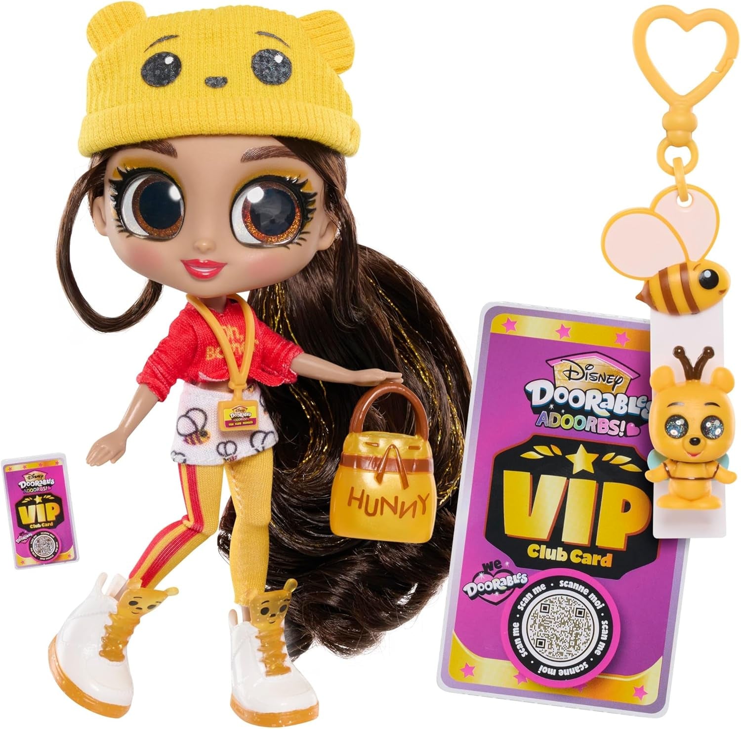 Disney Doorables Adoorbs Serie 1 Sammlerpuppen mit Zubehör, 14 cm, Fashion-Puppe, Spielzeug ab 5, Just Play