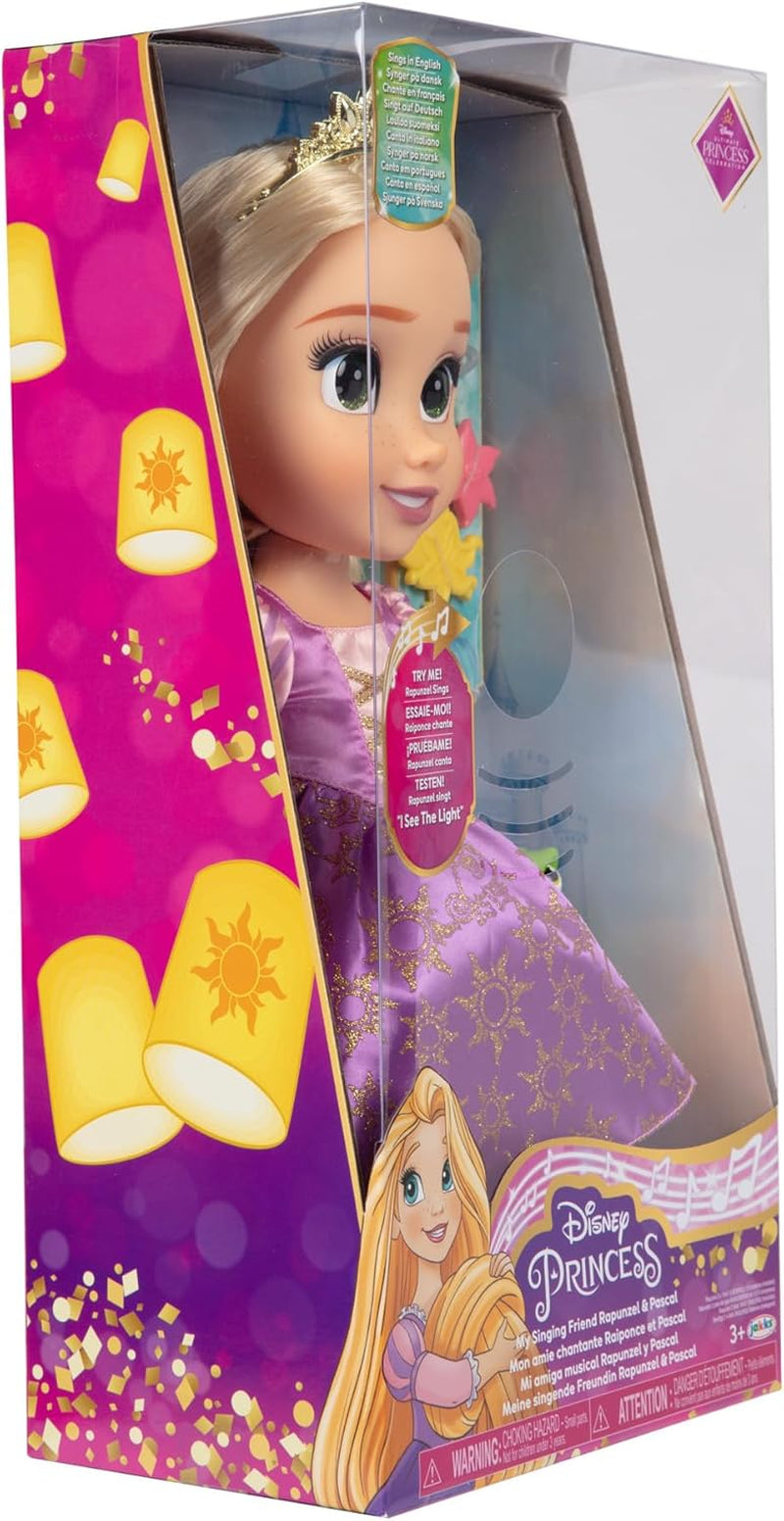 Disney Princess Singing Rapunzel Doll 35 Cm, Cântă "I See the Light", Include accesorii pentru mai multă distracție, Perfectă pentru fetițe cu vârsta peste 3 ani, Violet Papusi Naty Shop