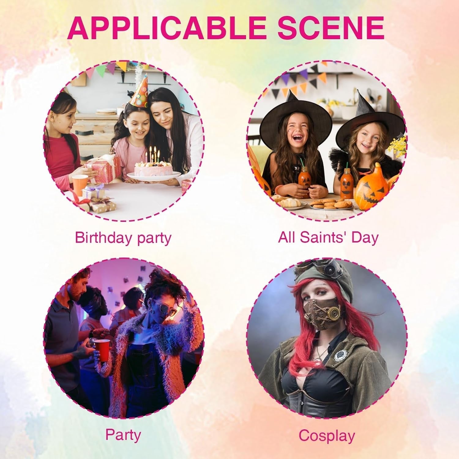 5 culori Vopsea de păr temporară pentru copii lavabilă, mascara de păr colorată, salon de cretă pentru păr Vopsea pentru par Naty Shop