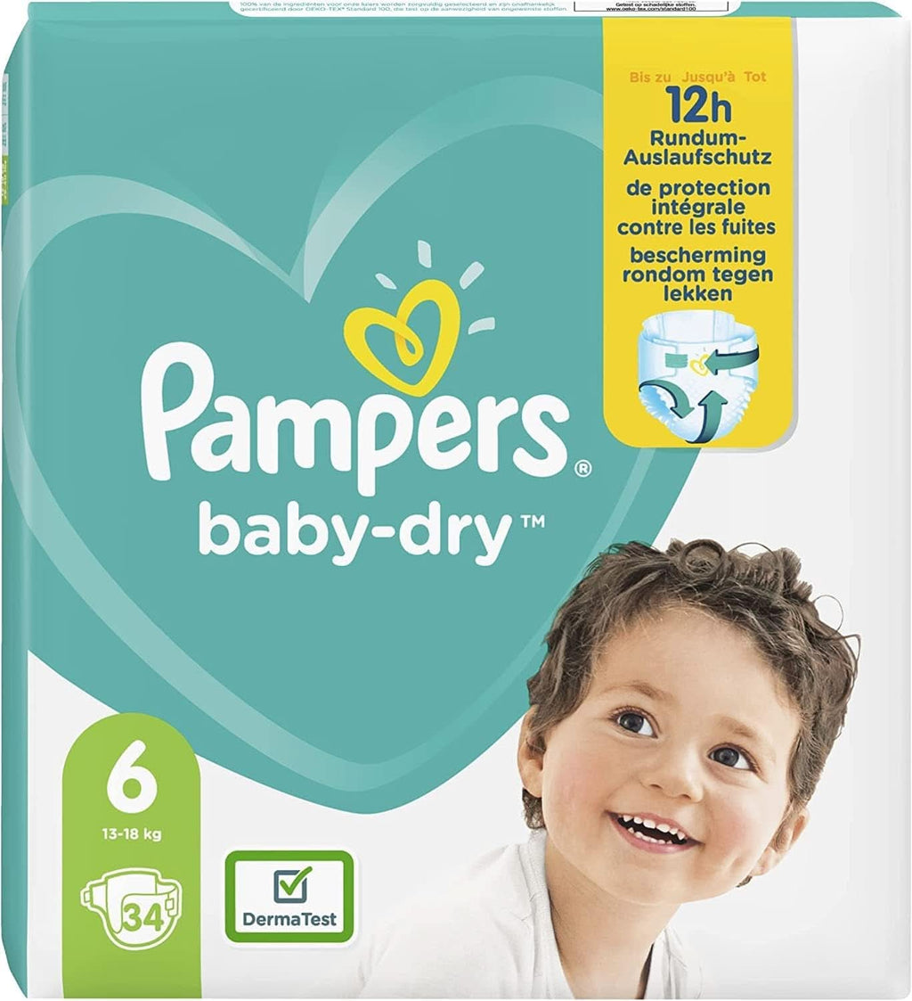 Scutece Pampers, versiunea clasica, diverse marimi Mama si Copilul Naty Shop 6 (34 buc)