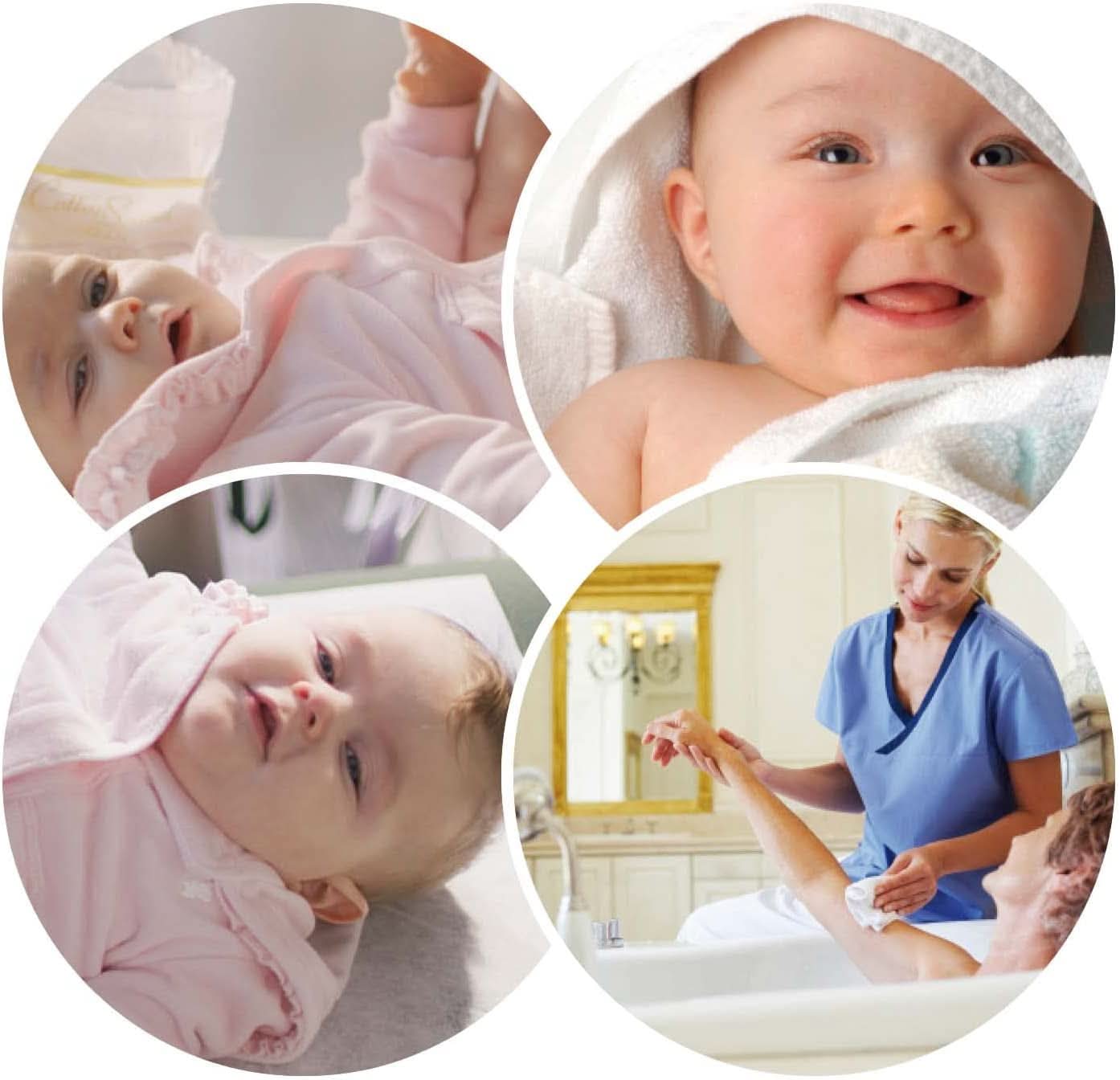 GOLD BABY egészségügyi betét, 15 db-os csomag, Gyermekek, 100% hidrofil pamut, 40 x 80 cm, Hipoallergén és biológiailag lebomló, Bőrgyógyászatilag tesztelt, Olaszországban készült Baba nedves törlőkendő Naty Shop