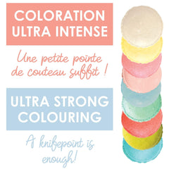 Scrapcooking - Set 9 coloranți alimentari pastel - Albastru, Galben, Coral, Roz, Turcoaz, Verde Lămâie, Alb, Verde Aqua, Roz pudră - Pudră colorantă comestibilă pentru prăjituri, brioșe, macarons - 4272