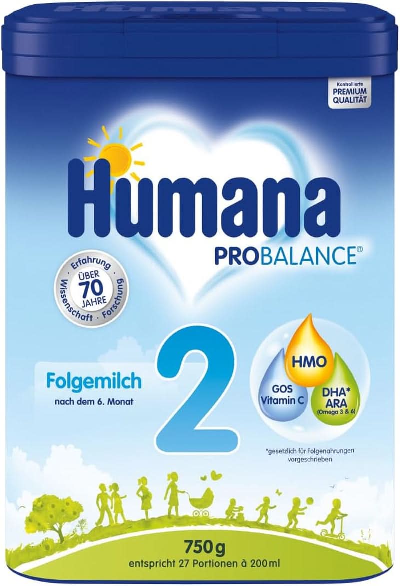 Humana PROBALANCE 2 anyatej, 6. hónap után, 750 gramm Mother and Child Naty Shop 750 gramm