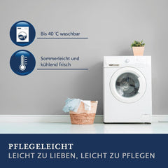 Billerbeck Lina Superlight paplan - Vászon paplan - 155 X 220 Cm - Nyári paplan, hűsítő paplan, könnyű nyári paplan - 70% len, 30% pamut, fehér Paplanok és paplanok Naty Shop