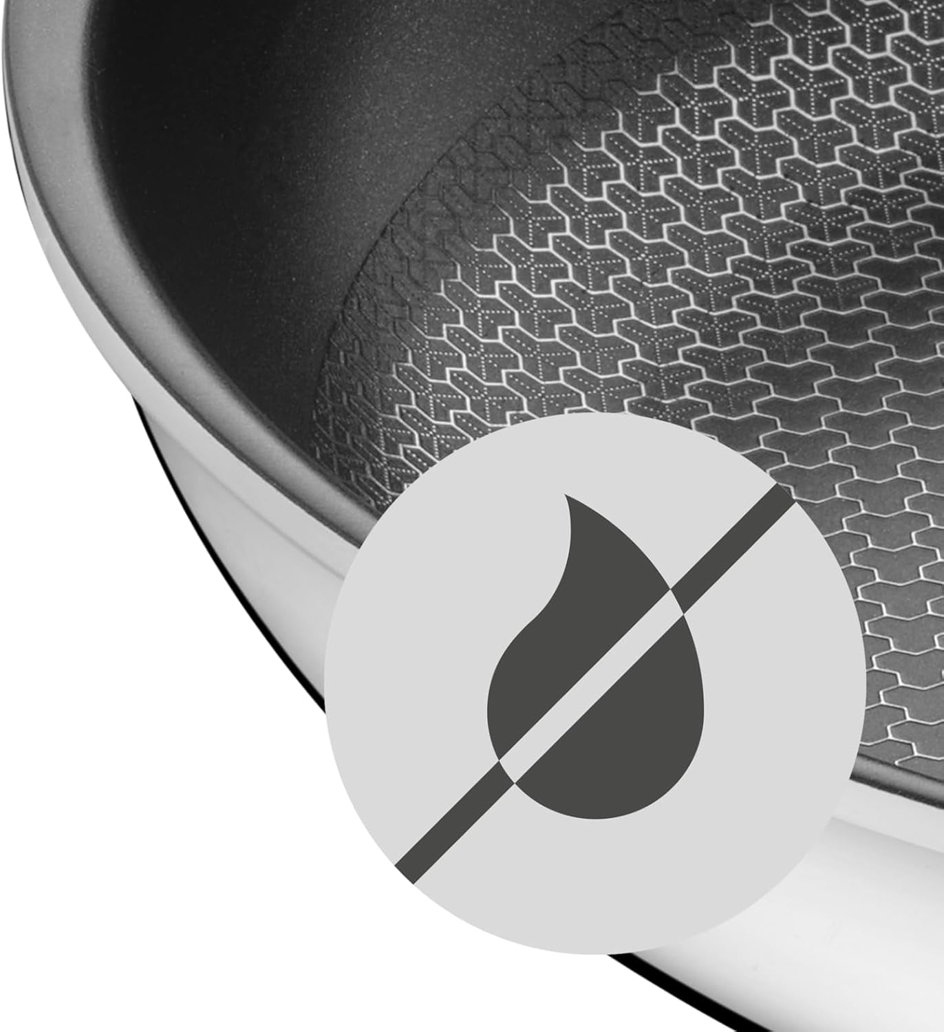 WMF Profi Resist indukciós serpenyő 24 cm, anyaga többrétegű bevonattal, méhsejt szerkezetű, rozsdamentes fogantyúval, sütőálló Fazekak és serpenyők Naty Shop