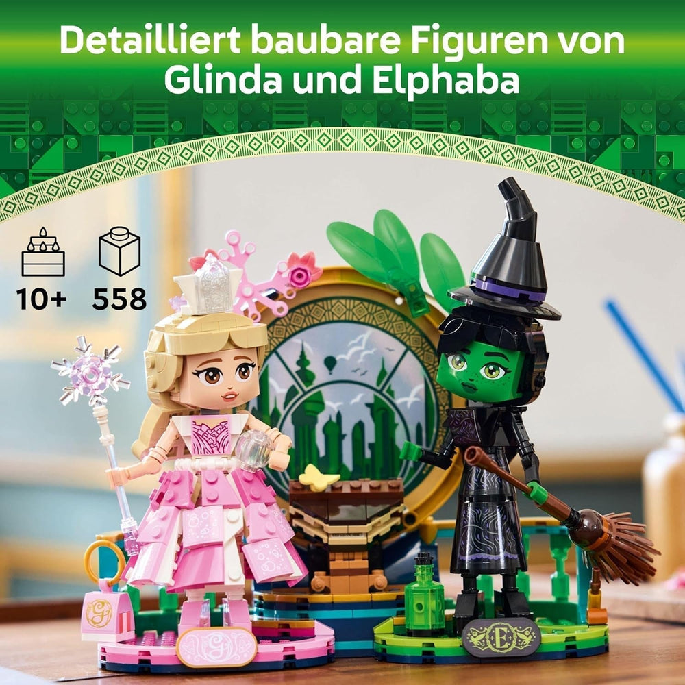LEGO Wicked Elphaba és Glinda babák - Óz boszorkányai, gyűjthető figurajáték - kreatív ajándék 10 év feletti lányoknak és a film rajongóinak - 75682 Építőkészlet Besuche den LEGO-Store