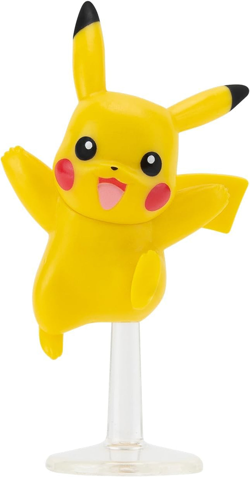 Pokémon PKW3402 - Battle Figure Multipack - pachet de 4 cu Pikachu, Croc, Kwaks, Felori, figuri detaliate oficiale, 5 cm fiecare Action figures Naty Shop