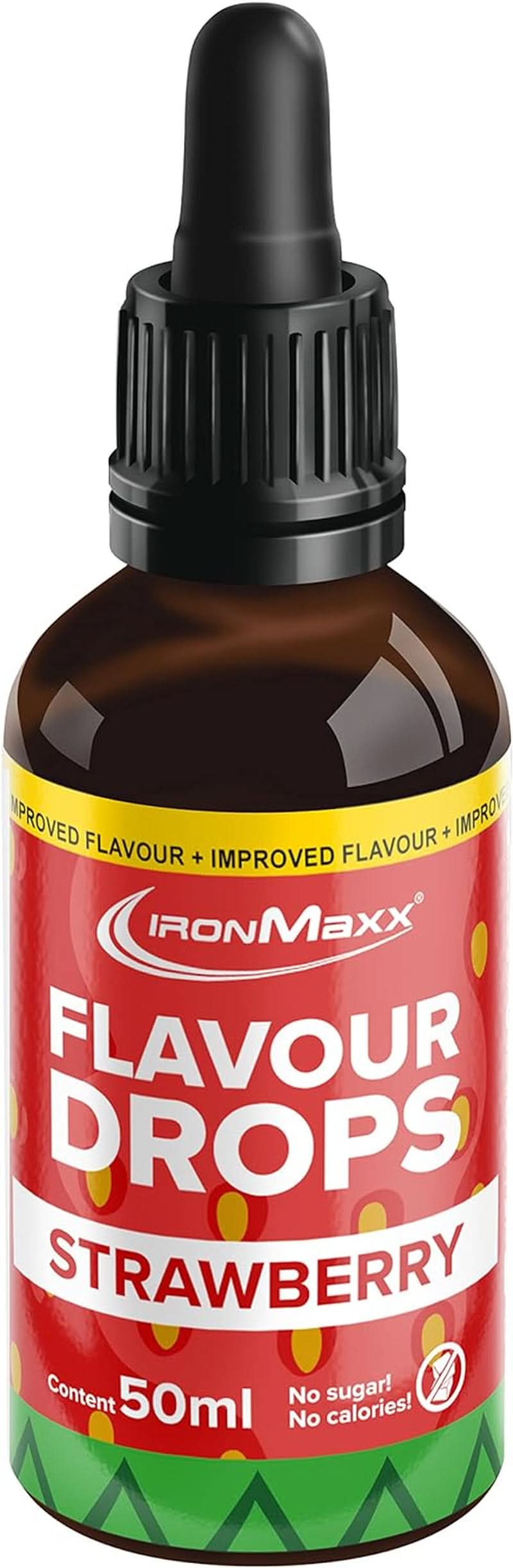 Ironmaxx ízesített cseppek - Kalória és cukor nélkül, 50 ml Flavours Naty Shop Strawberry