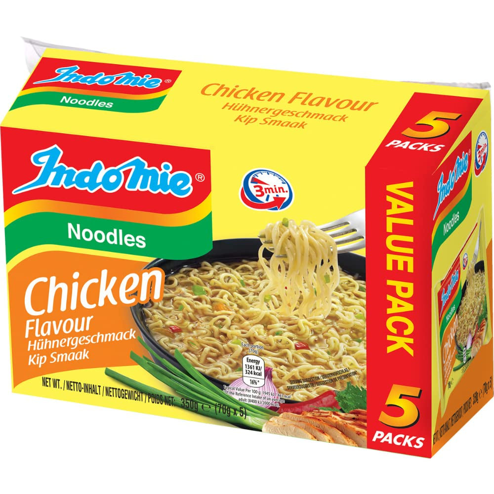 INDOMIE - Instant tészta garnélával, 5 db-os csomag (1 x 5 x 70 g)