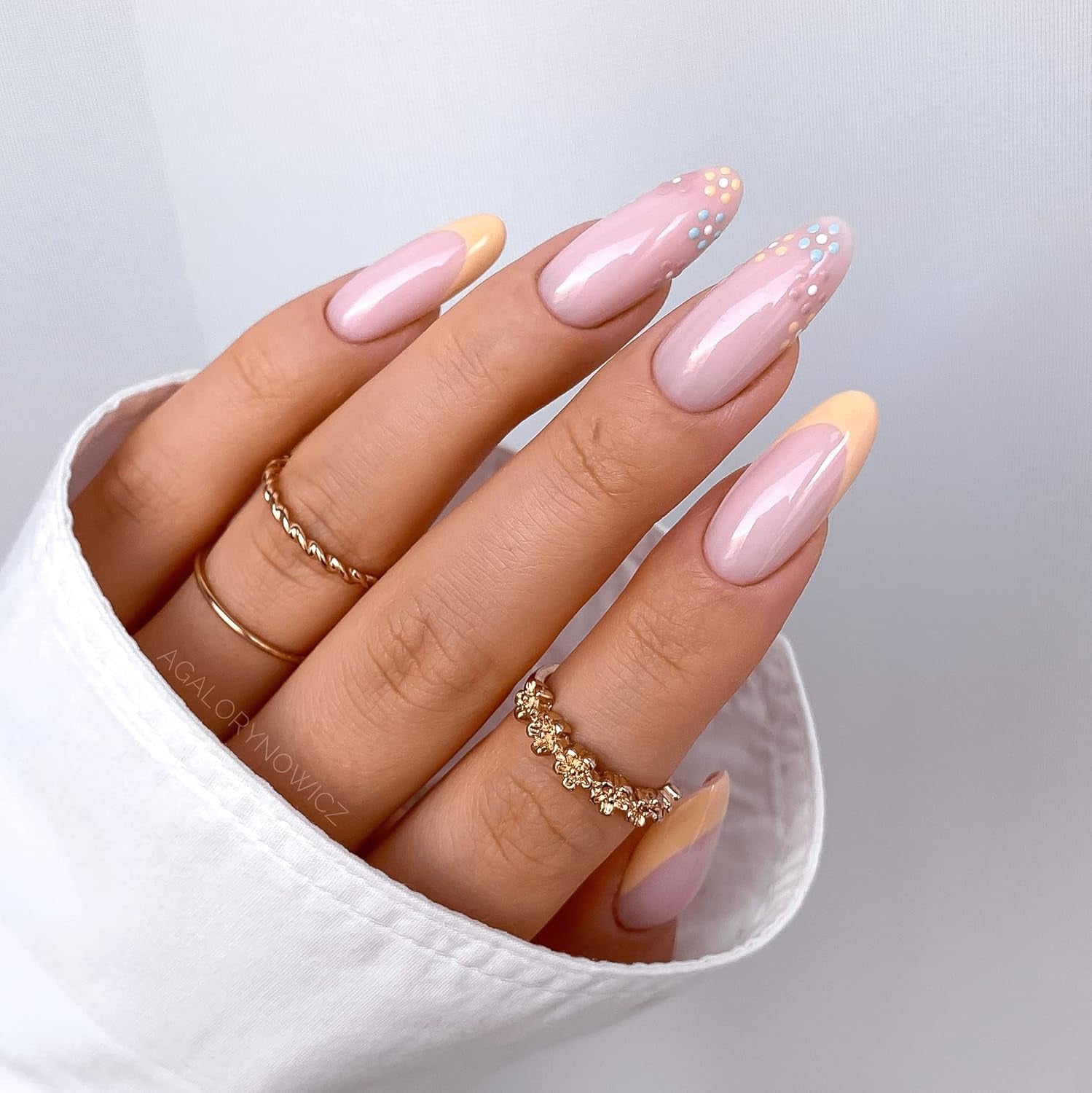 UV körömlakk Semilac Hybrid 587 Tea Rose 7ml Fiori Collection