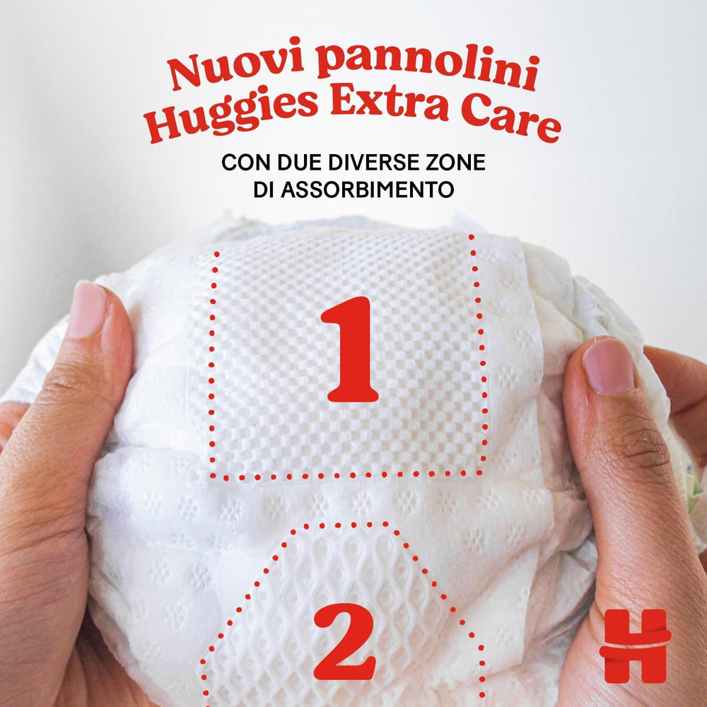 Huggies Extra Care pelenka, 3-as méret (6-10 kg), 2 csomag 40 db-os pelenka