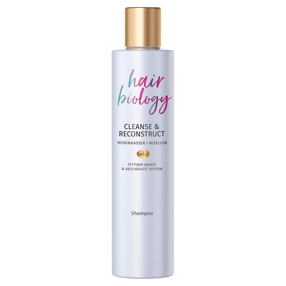 Hair Biology Cleanse & Reconstruct sampon, zsíros gyökerekre és sérült hajvégekre, 250 ml zuhany és fürdő Naty Shop