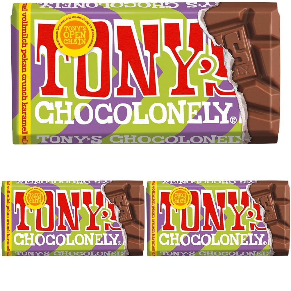 Tony's Chocolonely - Étcsokoládé mandulával és tengeri sóval 90g
