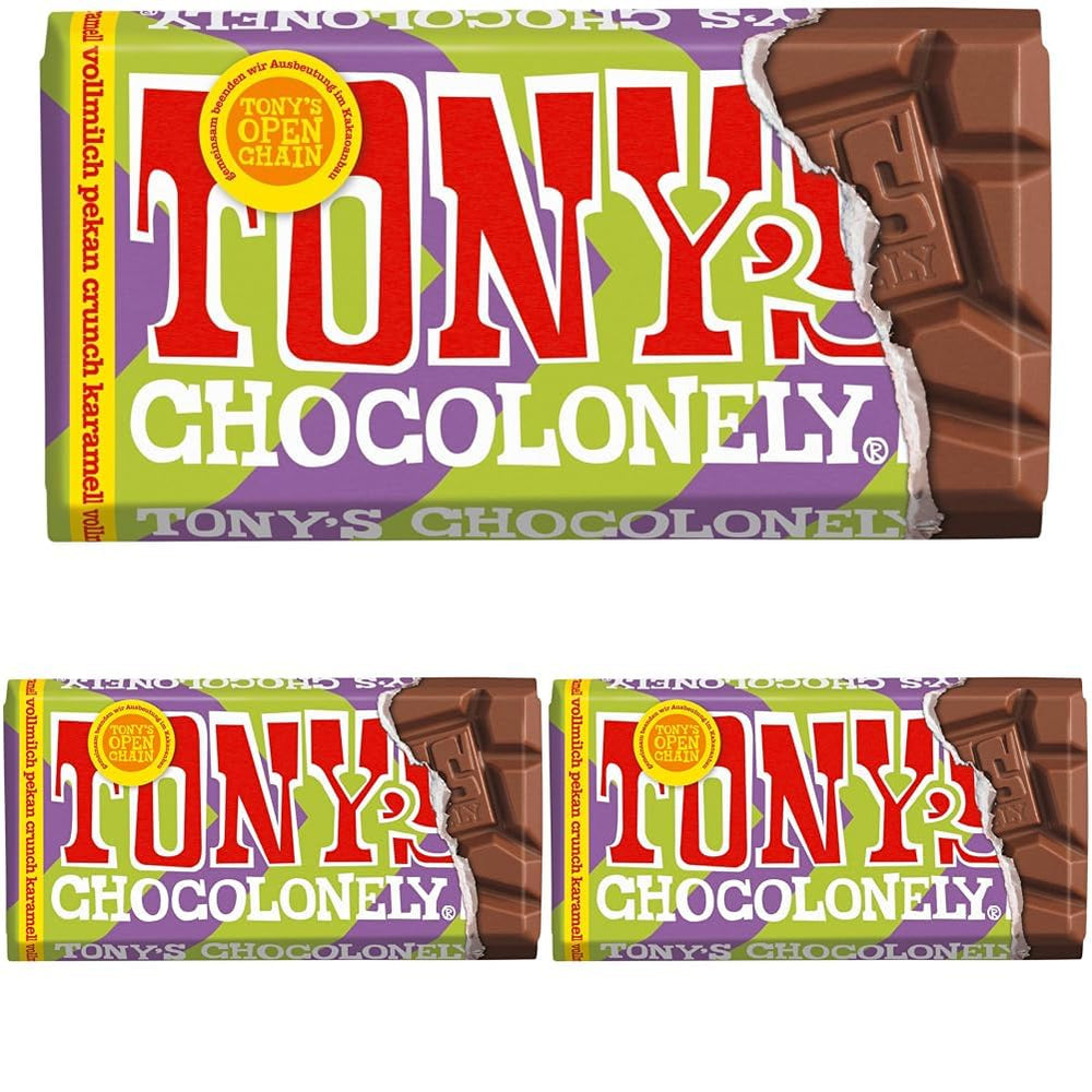 Tony's Chocolonely - Étcsokoládé mandulával és tengeri sóval 90g