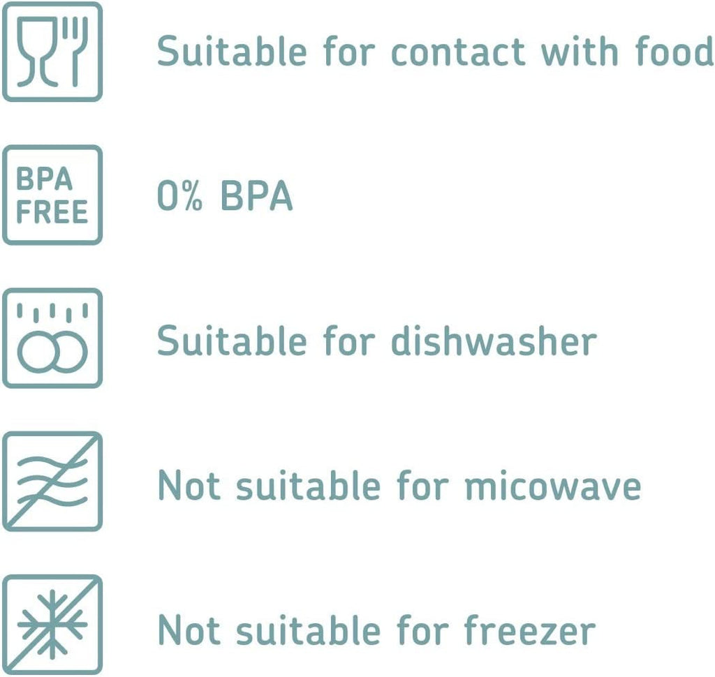 Mepal set de 3 borcane de depozitare cu capac - Recipient dreptunghiular pentru alimente - Organizator de bucătărie din plastic - Recipient de depozitare etanș - 1x 2000 ml & 2x 1000 ml - Alb Cutii depozitare alimente Naty Shop