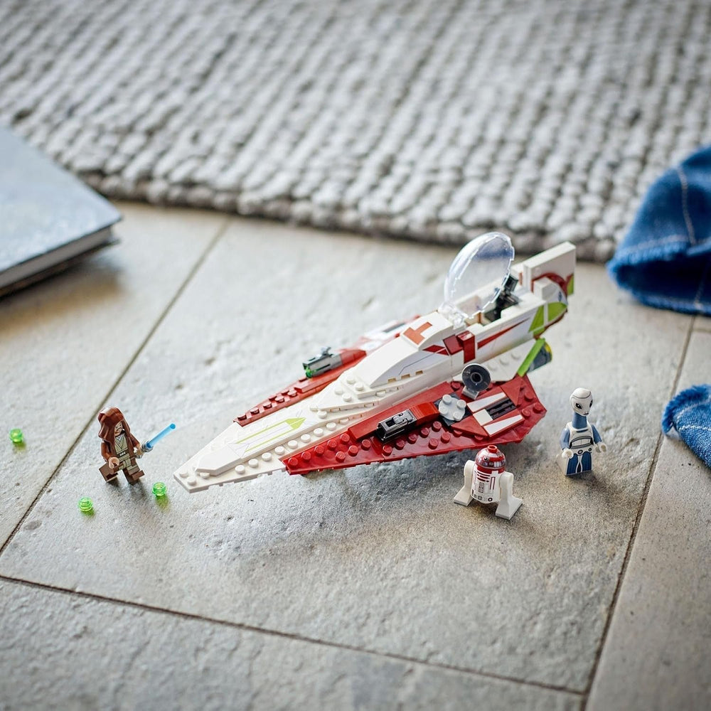LEGO Star Wars Jedi Starfighter Obi-Wan Kenobi, megépíthető játék Taun We-vel, droid figurával és fénykarddal, Attack of the Clones készlet 75333 építőkészlet Besuche den LEGO-Store