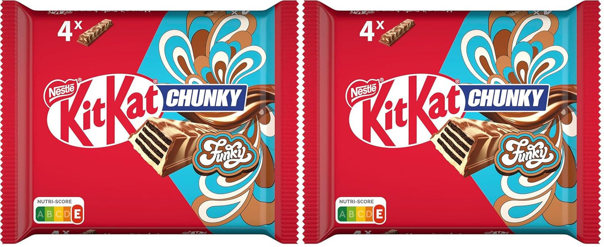Nestlé Chunky Funky Crispy ostya tejcsokoládéban, 2. csomag (egyenként 4 x 40 g)