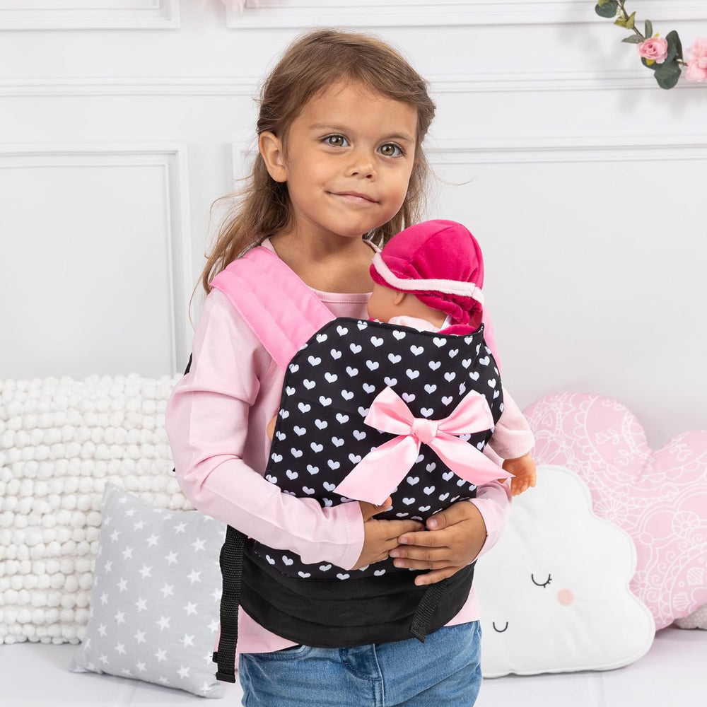 Bayer Design 62260AA Puppentrage EasyCarry, gepolstert, verstellbare Riemen, hinten und vorne tragbar, für Puppen und Plüschtiere