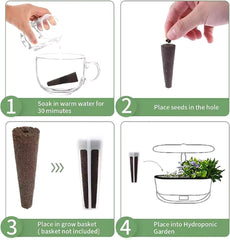 50 csereszivacs, vetőmagtelepítő csövek, gyökértermesztő szivacsdugók, hidroponikus termesztőkészletek hidroponikus termesztőrendszerekhez, beltéri hidroponika, kert