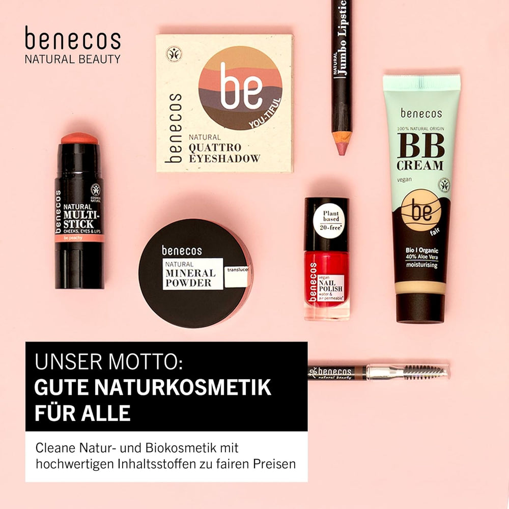 Benecos 20-Free vegán körömlakk, vintage vörös - gyógynövényes körömlakk - gyorsan száradó és hosszan tartó - vízáteresztő - biotinnal dúsított - 5 ml