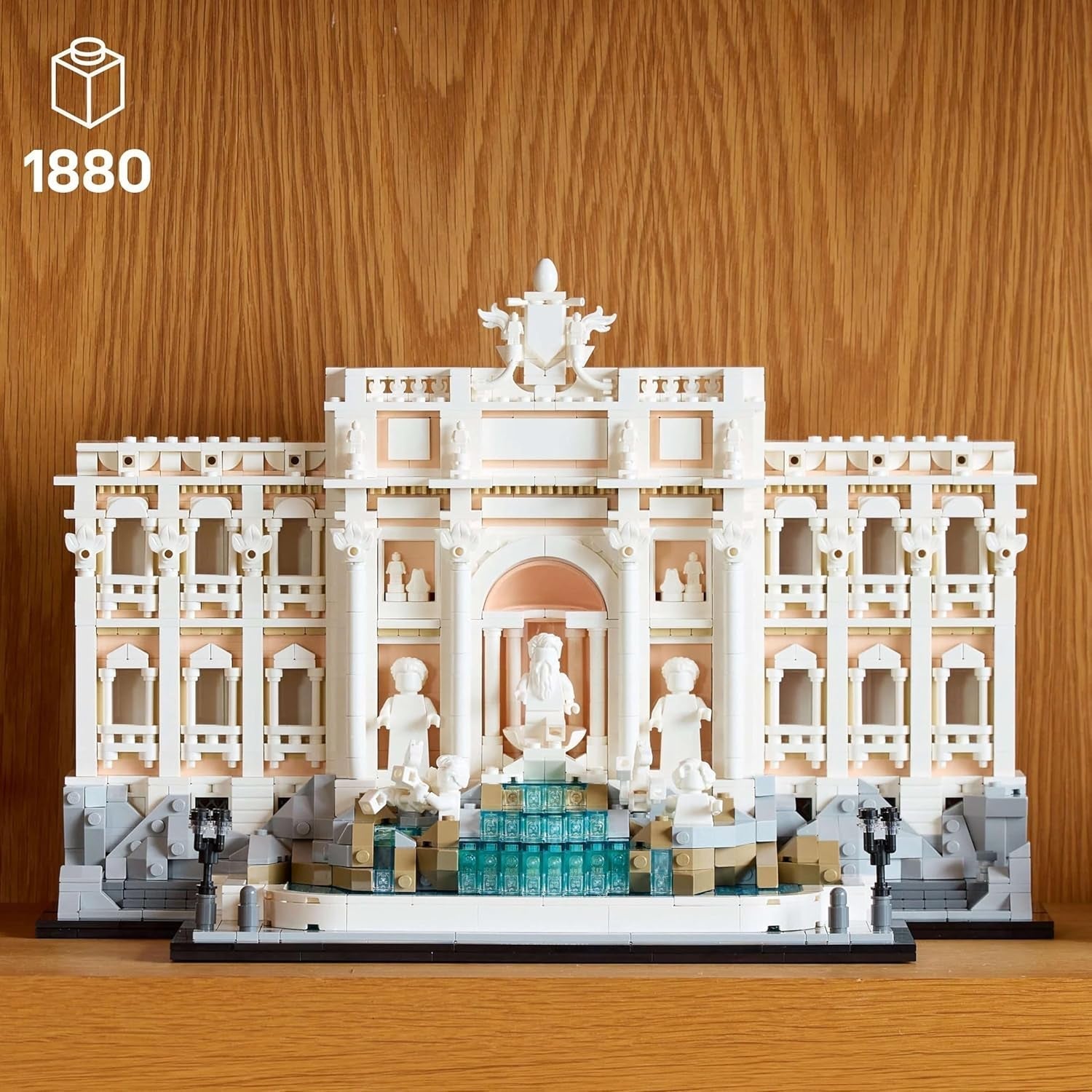 LEGO Architecture Trevi-kút – Róma tereptárgyának modellje minifigurák szobrokkal – irodai és nappali gyűjtemény – ajándék felnőtteknek és az építészet szerelmeseinek 21062 Építőkészlet Besuche den LEGO-Store
