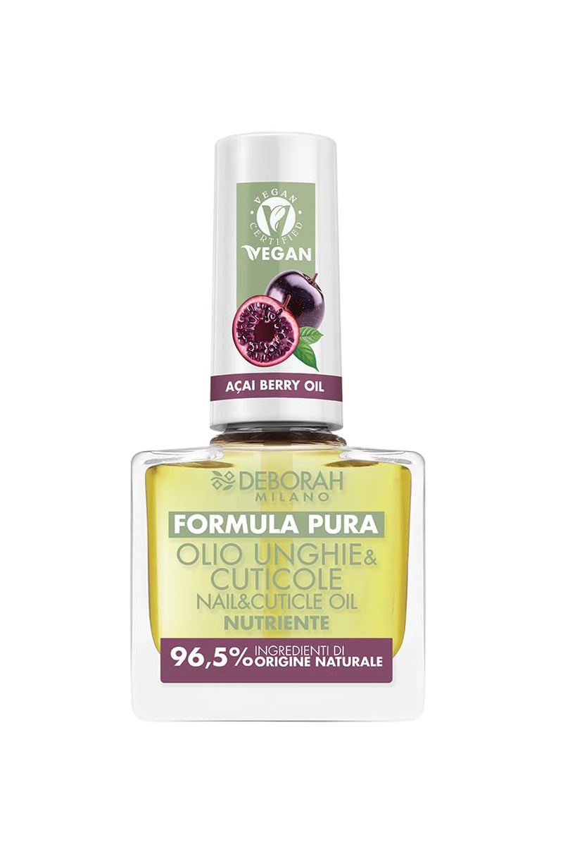 Milano Formula Pure Treatment All in One körömlakk, vegán, alap- és fedőlakkhoz, citrom kivonattal, revitalizál és csökkenti a sárgulást, 8,5 ml