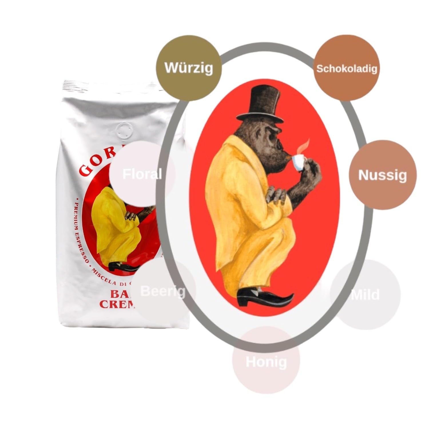 Gorilla Espresso Bar Crema 12 x 1kg Cafea boabe întregi