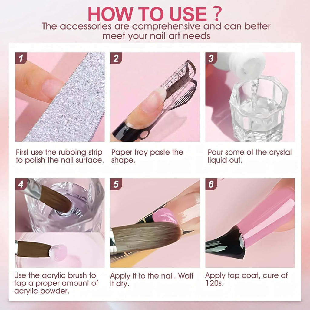 Soluție de îndreptare Polygel, Kit pentru unghii Polygel Slip Solution, Soluție de îndreptare 75 ml, Include 5 cleme pentru vârfuri de unghii, 3 perii de unghii, 1 cupă de cristal, 100 foi de curățare