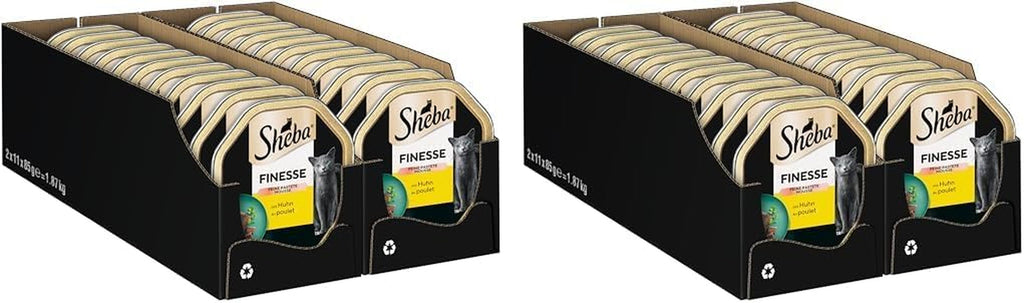 SHEBA Bowl Hrană umedă pentru pisici Finesse Fine Pâté With Chicken 22 X 85G