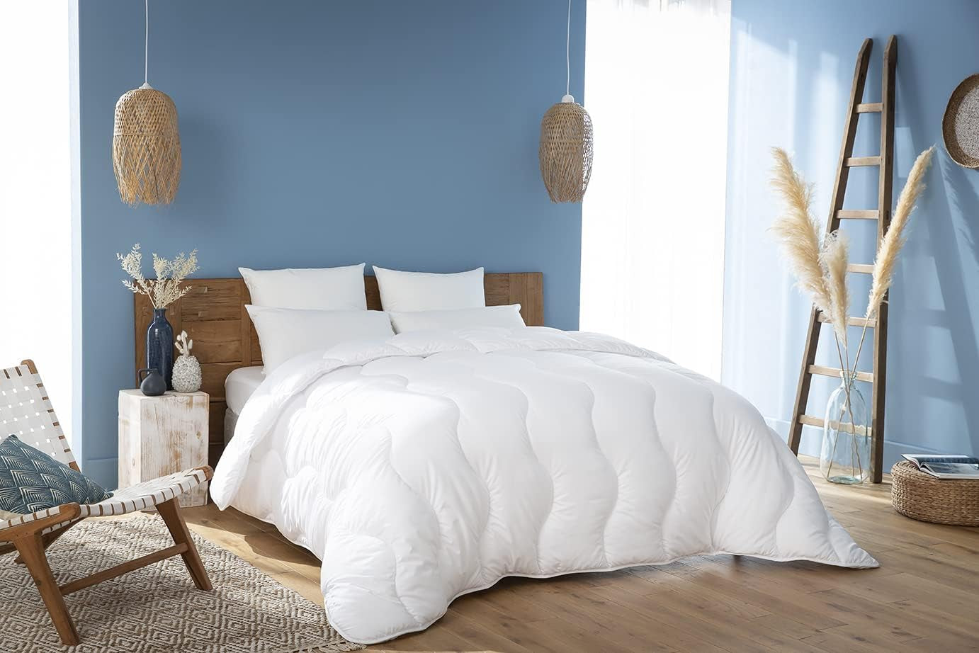 Abeil Couette Douceur Et Fraicheur Blanc Quilt Feran Ice puha és friss, fehér, 240 x 260 cm, poliészter, 240 x 260 Paplanok és paplanok Naty Shop