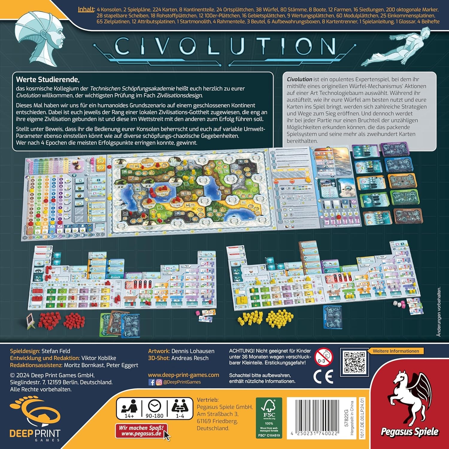 Pegasus Games 57822G Civolution (Deep Print Games), többszínű
