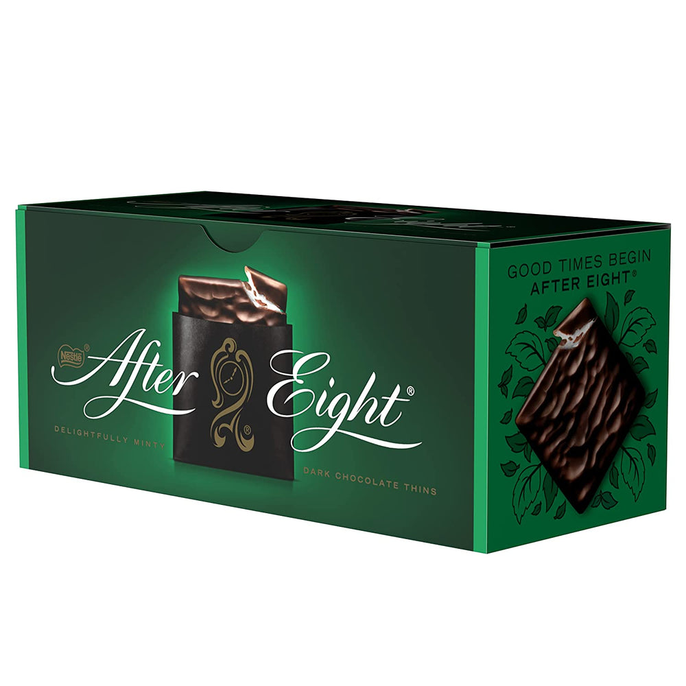 NESTLÉ AFTER EIGHT Vékony étcsokoládé négyzet mentakrémes töltelékkel ínyenceknek 5 db-os csomag (1 x 200 g)