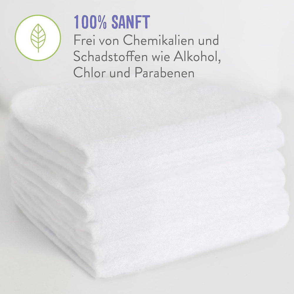 Bambino Mio újrafelhasználható baba törlőkendők – Basic – környezetbarát, vegyszermentes, kétoldalas, mosható, 10 csomag, felhő – a csomagolás változhat