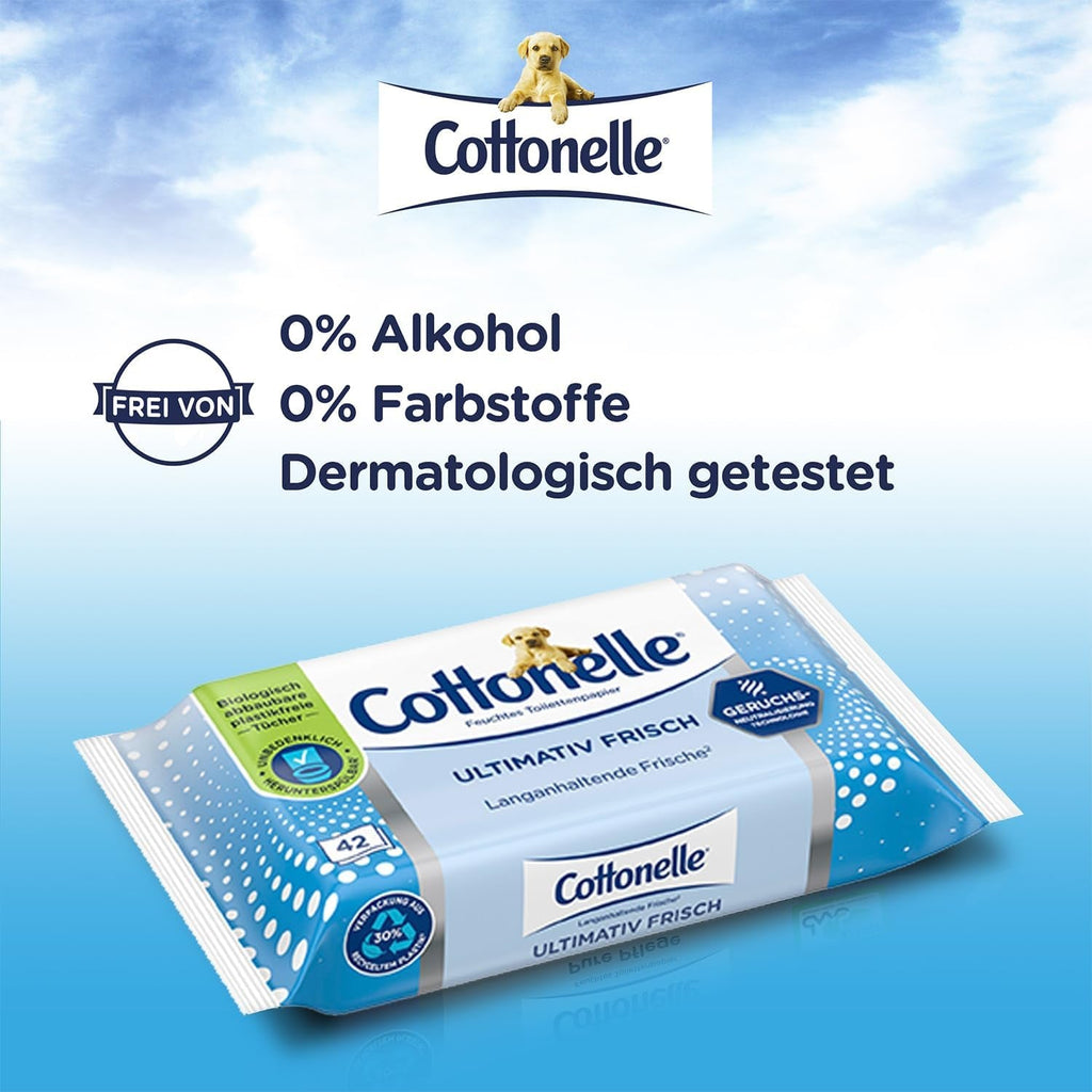 Șervețele umede, Ultimate Fresh, 12 X 42 șervețele, tehnologie Deodycylx, delicată pentru piele, fără alcool și coloranți, sensibilă, biodegradabilă