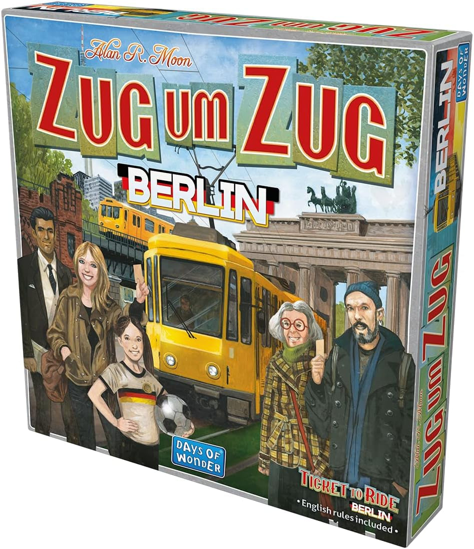 Days of Wonder, Ticket to Ride: Berlin, családi játék, társasjáték, 2-4 játékos, 8 év felett, 10-15 perc, német