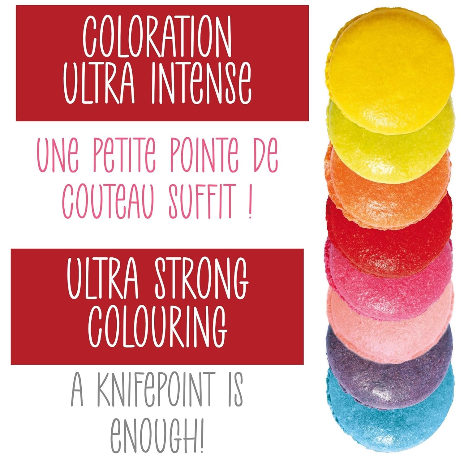 Scrapcooking - Set 9 coloranți alimentari pudră - Albastru, Galben, Roz, Violet, Portocaliu, Verde lămâie, Roșu, Roz pudră, Negru - Pudră colorantă comestibilă pentru prăjituri, brioșe, macarons - 4270