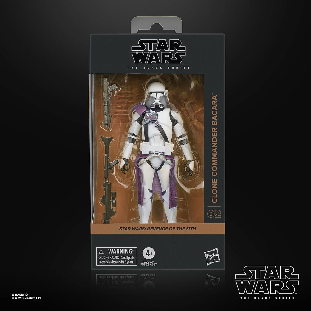 Star Wars Black Series klónparancsnok, Bacara, Star Wars: Ahsoka Premium gyűjthető figura (15 cm) Akciófigurák Naty Shop