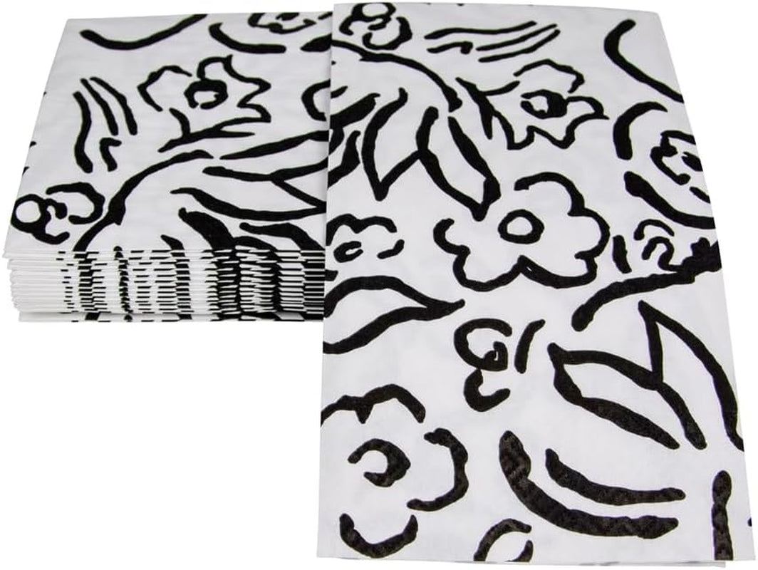 Șervețele de hârtie Matisse pentru prosoape de oaspeți, negre, 15 bucăți per pachet