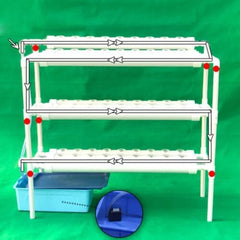 Pflanzen Pflanze Hydroponic System Grow Kit 90 növényi helyek Drei Layer Satz GemüSe Tool Garten Systeme Plant Vegetable Hydrokultur Hydroponische Garden Hydroponik Anbausystem PflanzpläTzen 3Schicht