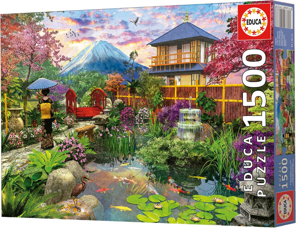 Educa - 1500 darabos puzzle felnőtteknek | A japán kert. Méretek: 85 X 60 cm. Tartalmazza a Fixpuzzle puzzle ragasztót. 14 éve (19937) Puzzle Naty Shop