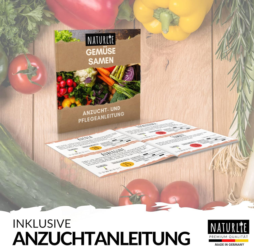 20Er Gemüse Samen Set Von , 20 Sorten Premium Gemüse Saatgut Im Gemüseset Für Den Anbau Im Garten, Hochbeet Oder Balkon - XXL Gemüsesamen Sortiment - Samenfestes Saatgut!