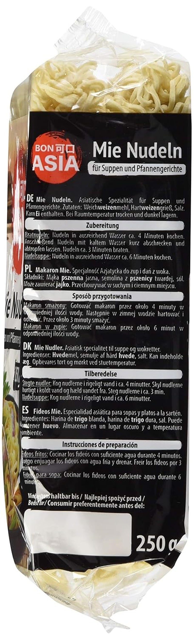 BONASIA Mie Noodle, ohne Ei, 250 g