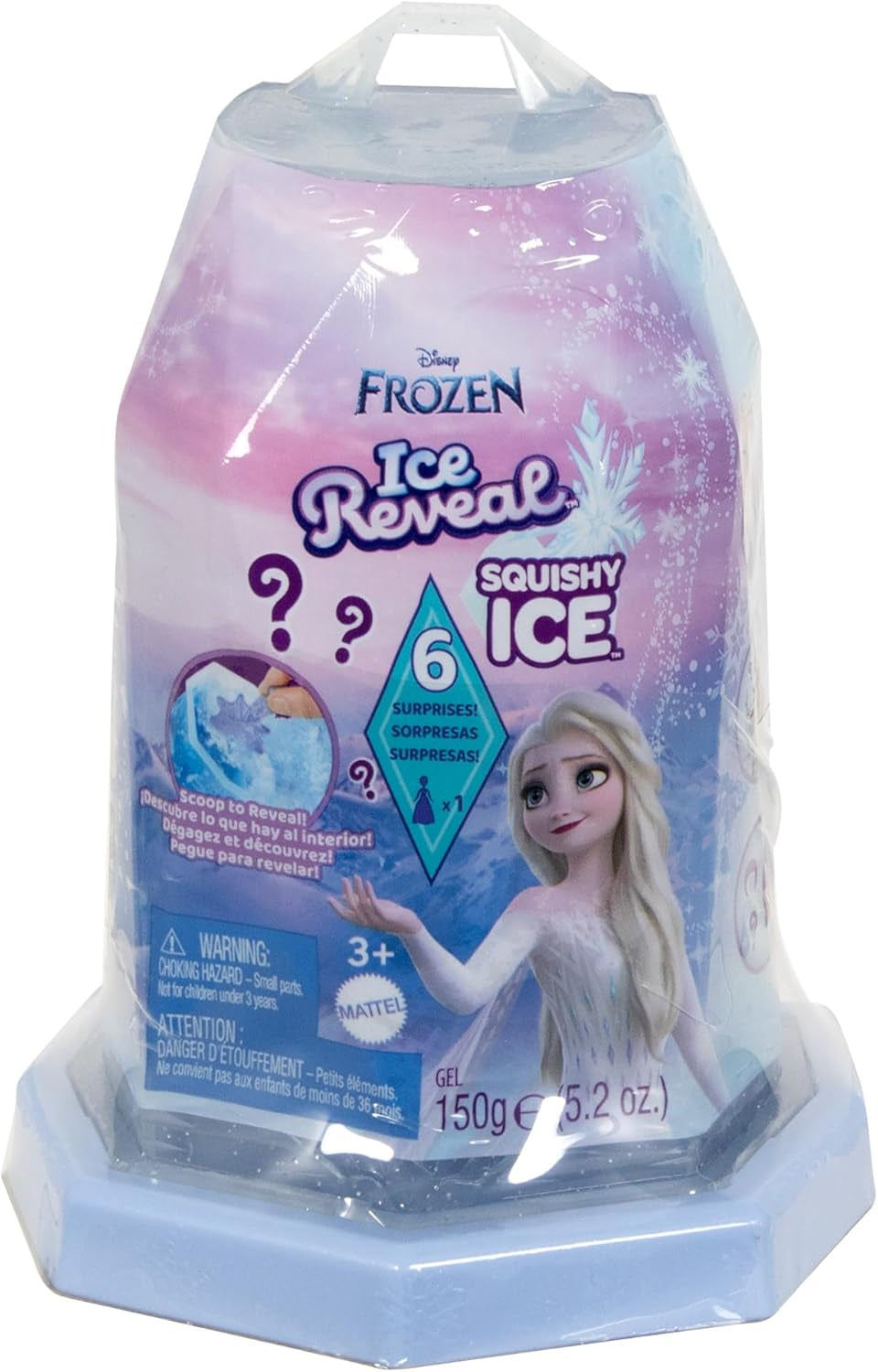 Mattel Disney Frozen Ice Reveal Squishy Ice Gel Doll és 6 meglepetés, beleértve a Friends figurát és kiegészítőket (a babák eltérőek lehetnek) HRN77 Naty Shop babák