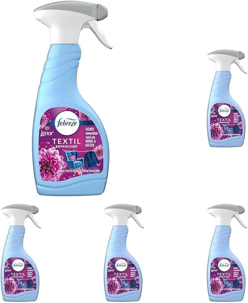 Febreze Textil mosószer Lenor Amethyst Floral Dream, kék, 500 ml Mosószerek Naty Shop Set 5 x 500 ml