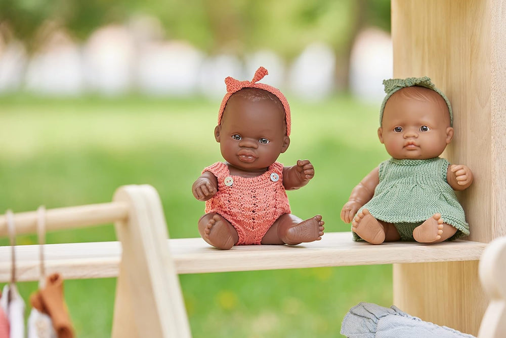 Miniland Babypuppe südamerikanisches Mädchen 21cm-31148, Merhfarbig