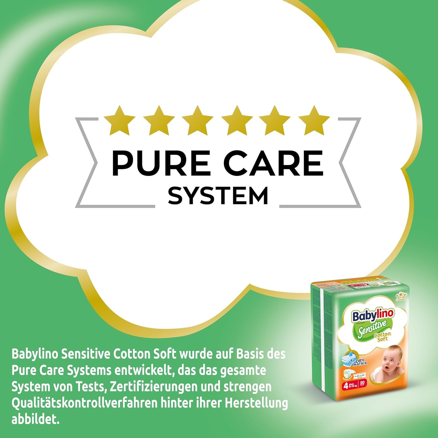 Babapelenka Sensitive 4-es méret, Maxi (8-13 kg), 20 db