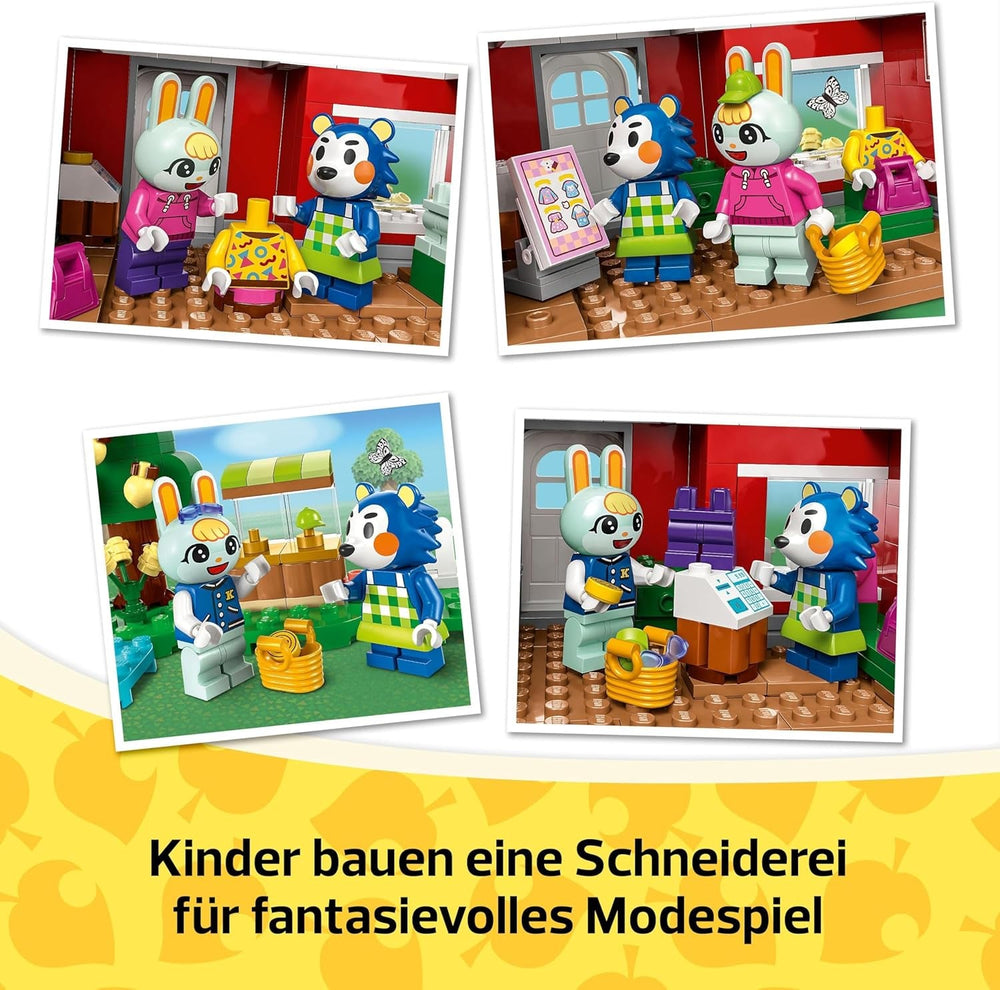 LEGO Animal Crossing Tailoring Sisters Kreatív szerepjátékos építőkészlet, ajándék lányoknak, fiúknak és videojáték-rajongóknak 6 éves kor felett, 77055 kalandjátékkészlet építőkészletek Besuche den LEGO-Store